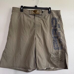 Bad Boy Pro Series MMA Fight Shorts Mens 2XL 38 Khaki Beige Athletic Performance